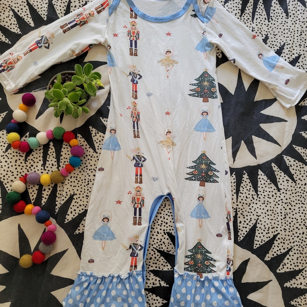 Nutcracker Christmas holliday boutique romper